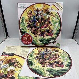 COMPLETE 500 PIECE JIGSAW PUZZLE Round eeboo GODDESSES WARRIORS HEROINES WORLD‎